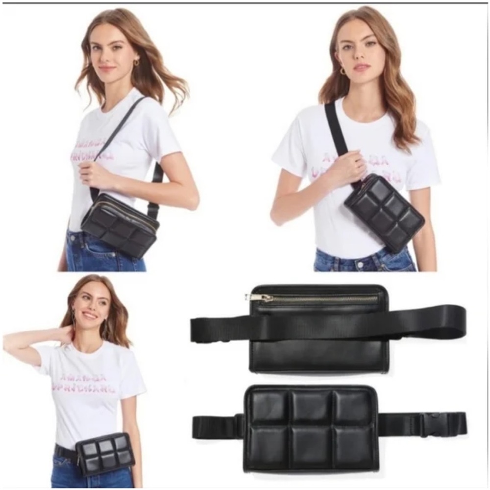 Amanda Uprichard vegan leather quilted belt bag